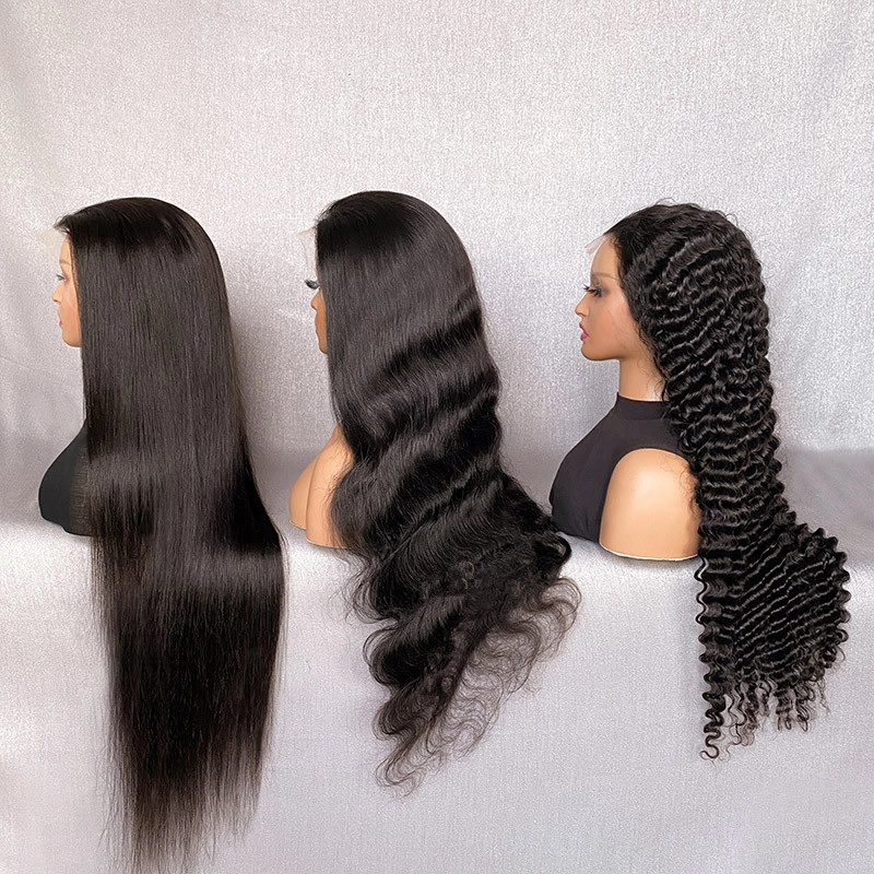 30inch Virgin Hair 13x6 HD Lace Frontal Wig Natural Color Wigs